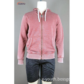 Men's simple cardigan sweatjacke with hood